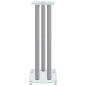 Preview: Lautsprecher-Ständer 2 Stk. Silbern Hartglas 3 Säulen