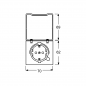 Preview: Busch-Jaeger 20 EUGKBN-32-101 SCHUKO Steckdosen-Einsatz mit Klappdeckel und Beschriftungsfeld, Allwetter 44, weiß (2CKA002064A0299)