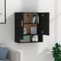 Preview: Wandschrank Schwarz 60x31x70 cm Holzwerkstoff