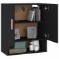 Preview: Wandschrank Schwarz 60x31x70 cm Holzwerkstoff