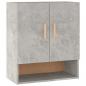 Preview: Wandschrank Betongrau 60x31x70 cm Holzwerkstoff