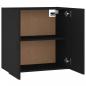 Preview: Wandschrank Schwarz 60x31x60 cm Holzwerkstoff