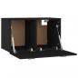 Preview: Wandschrank Schwarz 60x36,5x35 cm Holzwerkstoff