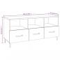 Preview: TV-Schrank Braun Eichen-Optik 102x35x50 cm Holzwerkstoff