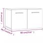 Preview: Wandschrank Grau Sonoma 60x36,5x35 cm Holzwerkstoff