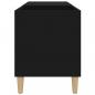 Preview: Plattenschrank Schwarz 84,5x38x48 cm Holzwerkstoff