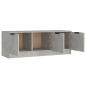 Preview: TV-Schrank Betongrau 102x35x36,5 cm Holzwerkstoff