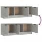 Preview: TV-Schrank Betongrau 102x35x36,5 cm Holzwerkstoff