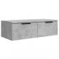 Preview: Wandschrank Betongrau 68x30x20 cm Holzwerkstoff