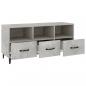 Preview: TV-Schrank Betongrau 102x35x50 cm Holzwerkstoff