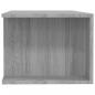 Preview: TV-Schrank mit LED-Leuchten Grau Sonoma 135x39x30 cm