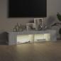 Preview: TV-Schrank mit LED-Leuchten Grau Sonoma 135x39x30 cm