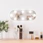 Preview: ARDEBO.de - Wandspiegel mit LED-Leuchten 15x40 cm Glas Oval