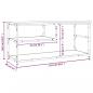 Preview: TV-Schrank Braun Eichen-Optik 103x38x46,5cm Holzwerkstoff Stahl