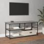 Preview: ARDEBO.de - TV-Schrank Grau Sonoma 103x38x46,5 cm Holzwerkstoff und Stahl