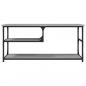 Preview: TV-Schrank Grau Sonoma 103x38x46,5 cm Holzwerkstoff und Stahl