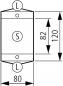 Preview: Eaton CI-K1-95-TS Isolierstoffgehäuse CI-K1, H x B x T = 120 x 80 x 95 mm, + Tragschiene (206881)