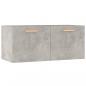 Preview: Wandschrank Betongrau 80x35x36,5 cm Holzwerkstoff