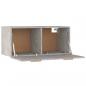 Preview: Wandschrank Betongrau 80x35x36,5 cm Holzwerkstoff