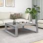 Preview: ARDEBO.de - Couchtisch Grau Sonoma 100x100x35 cm Holzwerkstoff