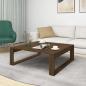 Preview: Couchtisch Braun Eiche 100x100x35 cm Holzwerkstoff