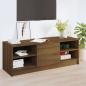 Preview: ARDEBO.de - TV-Schrank Braun Eichen-Optik 102x35,5x36,5 cm Holzwerkstoff