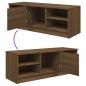 Preview: TV-Schrank Braun Eichen-Optik 102x35,5x36,5 cm Holzwerkstoff