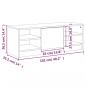 Preview: TV-Schrank Braun Eichen-Optik 102x35,5x36,5 cm Holzwerkstoff