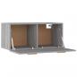 Preview: Wandschrank Grau Sonoma 80x35x36,5 cm Holzwerkstoff