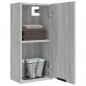 Preview: Wand-Badschrank Grau Sonoma 32x20x67 cm