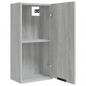 Preview: Wand-Badschrank Grau Sonoma 32x20x67 cm