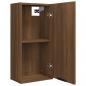 Preview: Wand-Badschrank Braun Eichen-Optik 32x20x67 cm