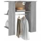 Preview: Flurschrank Grau Sonoma 97,5x37x99 cm Holzwerkstoff