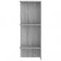 Preview: Flurschrank Grau Sonoma 97,5x37x99 cm Holzwerkstoff