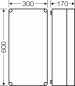 Preview: Hensel Mi0401 Leergehäuse 275x575x146 mm, nicht durchsichtiger Deckel