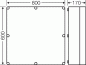 Preview: Hensel Mi0800 Leergehäuse 575x575x146 mm, transparenter Deckel