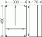 Preview: Hensel Mi2300 Zählergehäuse 300x450x170 mm außen, Einbautiefe 146 mm