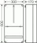 Preview: Hensel Mi2400 Zählergehäuse 300x600x170 mm, außen Einbautiefe 146 mm