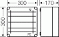 Preview: Hensel Mi 6252 Sammelschienengehäuse 300x300 mm, Sammelschienen, 250A, 5-Polig