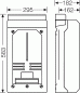 Preview: Hensel KV 9339 Zählergehäuse, HxBxT 583x295x182 mm, grau