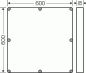 Preview: Hensel MIZR8 Zwischenrahmen, 600x600x80 mm, für MI-Gehäuse Größe 8