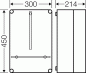 Preview: Hensel Mi 2310 Zählergehäuse 300x450x214 mm außen, Einbautiefe 190 mm