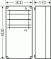 Preview: Hensel Mi 6457 Sammelschienengehäuse 300x600 mm, Sammelschienen, 250A, 5-Polig