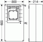 Preview: Hensel MI6480 NH-Sicherungslasttrennschaltergehäuse, 250 A, 3polig, 300 mm