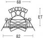 Preview: Brumberg LED-Deckenleuchte, EBS, 230V, 6W, 3000K, nickel matt (38363153)