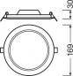 Preview: LEDVANCE DL SLIM DN 155 LED-Downlight Slim Round, 12 W, 4000 K, kaltweiß