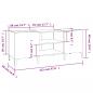 Preview: Plattenschrank Sonoma-Eiche 121x38x48 cm Holzwerkstoff