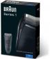 Preview: Braun Series 1 170s Rasierer mit Schutzkappe, Langhaartrimmer, SmartFoil, schwarz