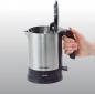 Preview: Cloer 4890 Single Wasserkocher, 2200W, 1,2l, Kontrolllampe, automatisches Abschalten, schwarz/edelstahl