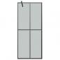 Preview: Duschwand für Walk-in Dusche 80x195 cm Dunkles Sicherheitsglas 